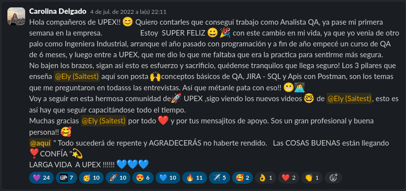 Carolina Delgado testimonial background