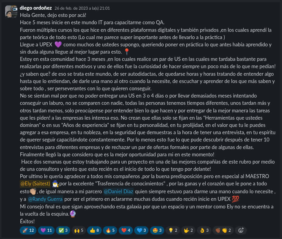 Diego Ordoñez testimonial background