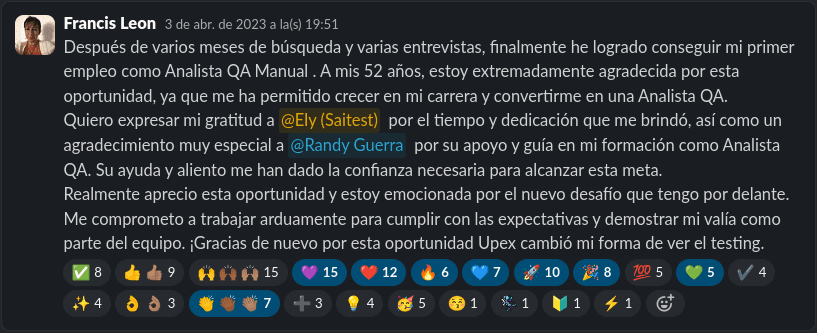 Francis Leon testimonial background