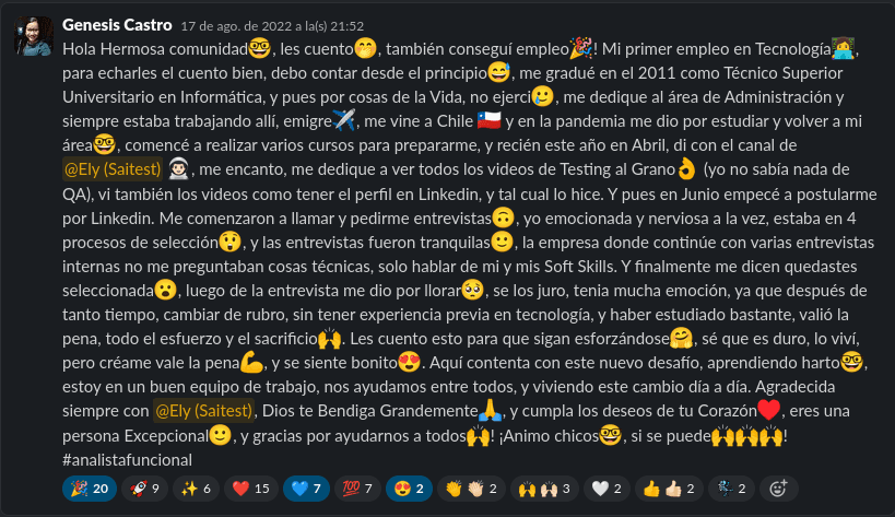 Genesis Castro testimonial background