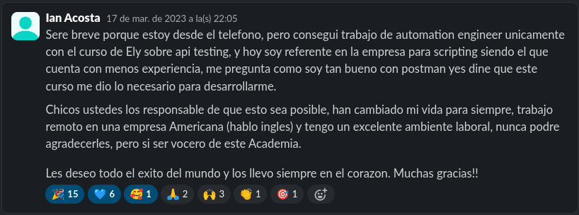 Ian Acosta testimonial background