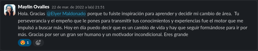 Maylin Ovallés testimonial background