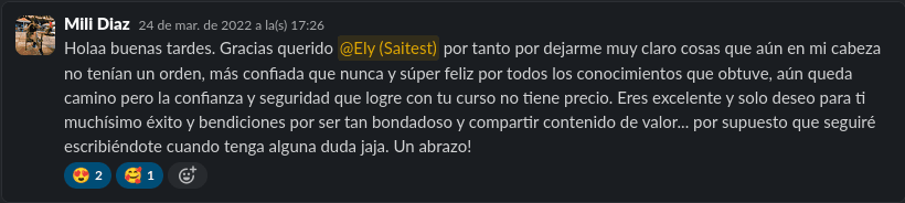 Mili Diaz testimonial background