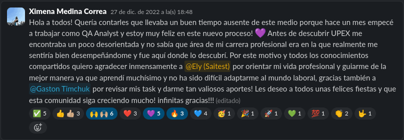 Ximena Medina Correa testimonial background