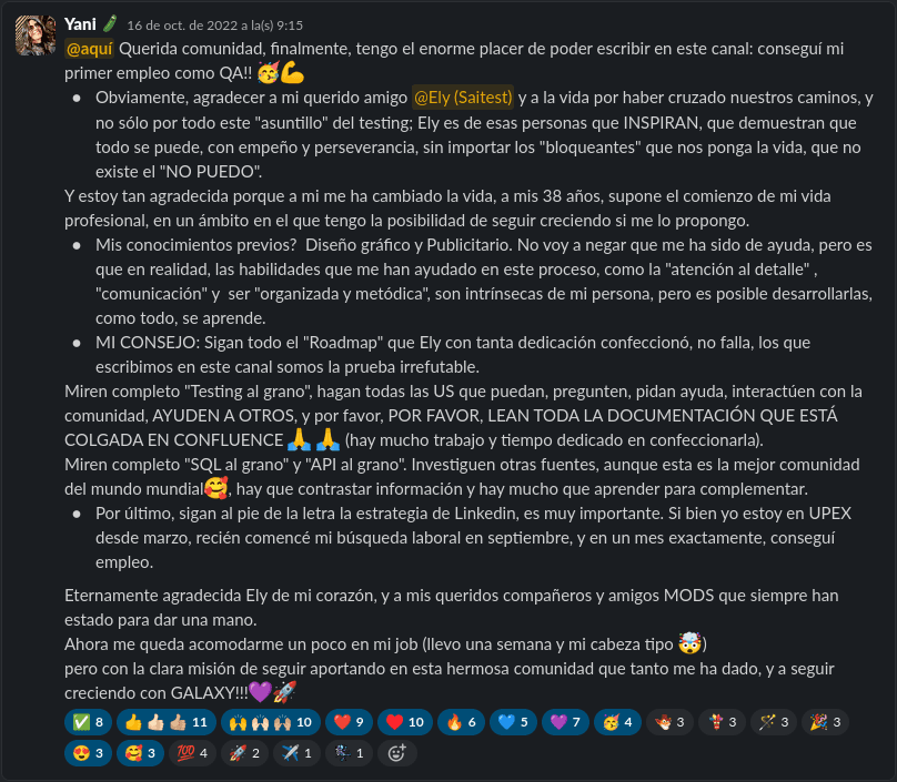 Yani testimonial background